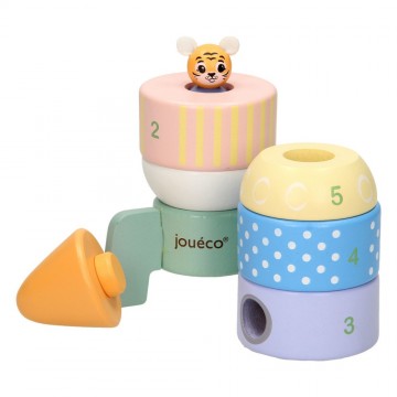 Joueco houten stapel raket 1